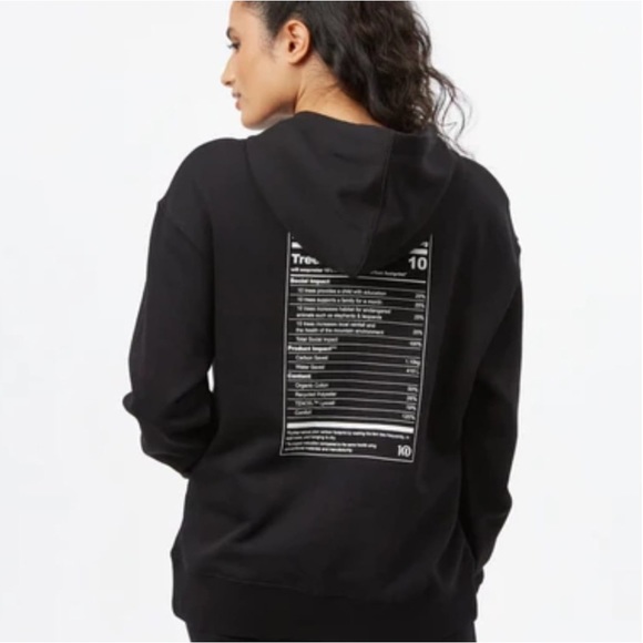 Ten Tree Eco Facts Oversized Hoodie Sz. Medium *LIMITED EDITION* - Picture 5 of 9